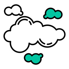 a collection of cloudy clouds before the rain