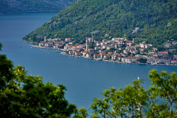 Obraz premium aerial skyline of beaches and adriatic coast, montenegro