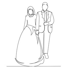 Fototapeta premium muslim wedding