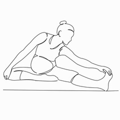 pregnant woman doing yoga