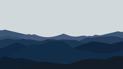 silhouette mountains background