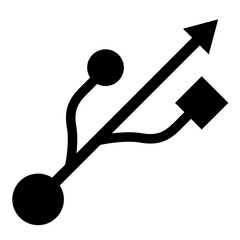 Símbolo USB aislado