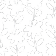 Floral Brush strokes Seamless Pattern Design