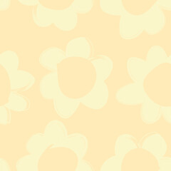 Floral Brush strokes Seamless Pattern Design