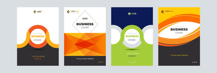 Corporate Business Cover Design template adept for Multipurpose Projects