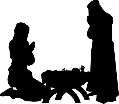 Nativity Scene Silhouettes