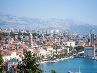 Naklejka na ściany i meble view of the city of Split