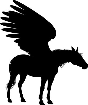 Pegasus Winged Horse Silhouette