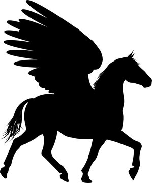 Silhouette Pegasus Graphic