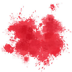 red blood paint splashes