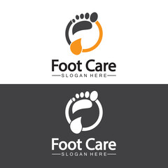 Foot logo design vector template