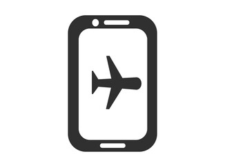 Obraz premium スマホ 機内モード