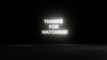 Thanks for watching - magic smoke portal video animation. End screen video title display.
