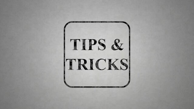 Tips and tricks - paint on text video animation. High quality video intro outro.
