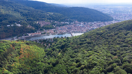 View from the top of the mountain, Heidelberg 
