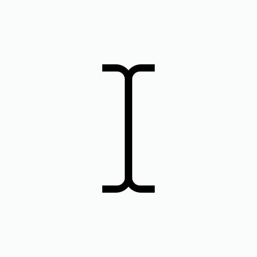 Text Cursor Icon. Input Text Symbol - Vector.     