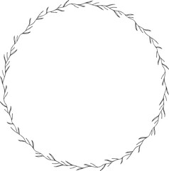 Floral Hand drawn Wreaths vector