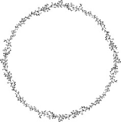 Floral Hand drawn Wreaths vector