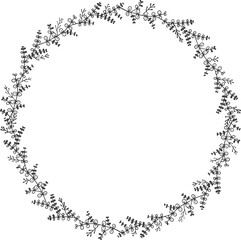 Floral Hand drawn Wreaths vector