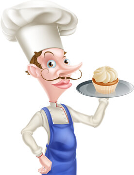 Cartoon Cupcake Baker
