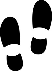 Different human footprints icon