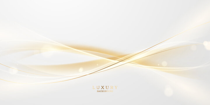 Golden Abstract Background Luxury Vector Design © HNKz
