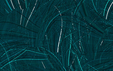 Light Green vector backdrop with bent lines.