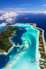 Aerial view Bora Bora French Polynesia South Pacific
