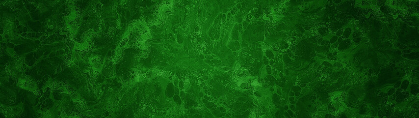 Festive Acrylic Liquid Mixing Green Abstract Panorama Background