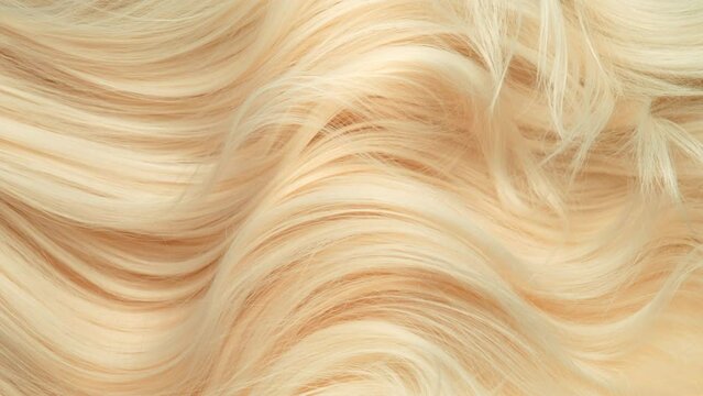 Super Slow Motion Shot of Waving Light Blonde Hair at 1000 fps.