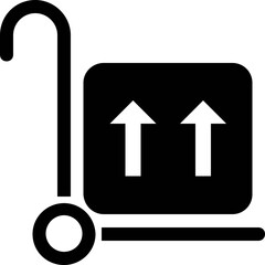 Delivery Glyph Vector Icon