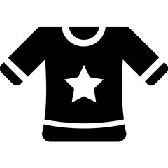 Shirt Glyph Vector Icon