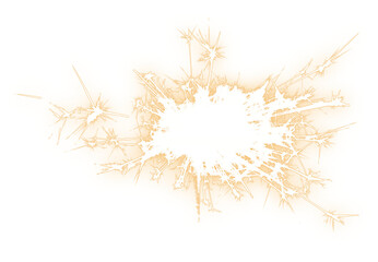 Obraz premium Sparkler bengal fire effect as isolated PNG element on transparent background