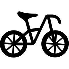 Fototapeta premium Bike Glyph Vector Icon