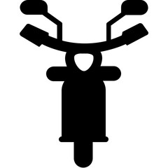 Scooter Glyph Vector Icon