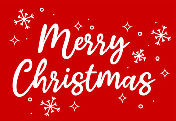 merry christmas lettering. Seasonal greeting card template. A calligraphic hand written inscription