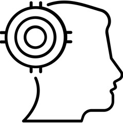 Brainstorming Line Vector Icon