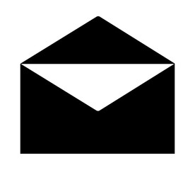 email icon, opened mail envelope