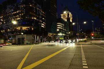 Fototapeta na wymiar Orchard Road. Prime District Singapore City. City by Night 2022