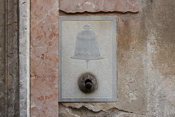doorbell in taormina in sicily (italy)