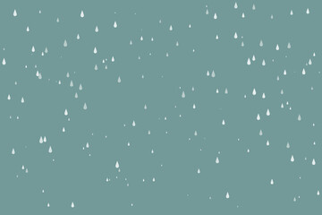 Rain drops Pattern Background. Vector Illustration