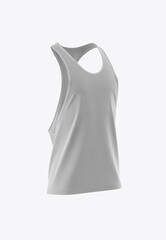 Men's Fitness Tank Top Mockup. 3D render