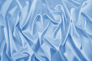 Blue satin, silk, texture background