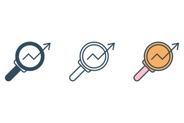 Research line icon. Simple element illustration. Research concept outline symbol design.