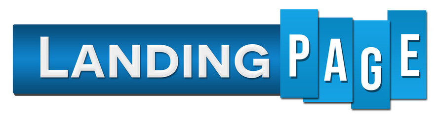 Landing Page Blue Stripes Bar Horizontal 