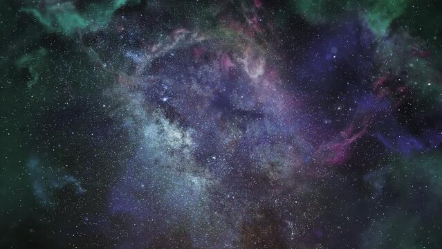 4k  nebula clouds  in the dark universe
