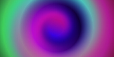 Blue Purple Pink Digital Gradient Background. Elegant Colorful Vibrant Defocused Horizontal Banner.