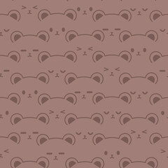 Bear seamless pattern