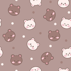 seamless pattern with bears