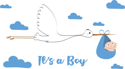 baby boy arrival announcement